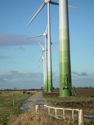 Wind Turbine Colour - Windmill Painting